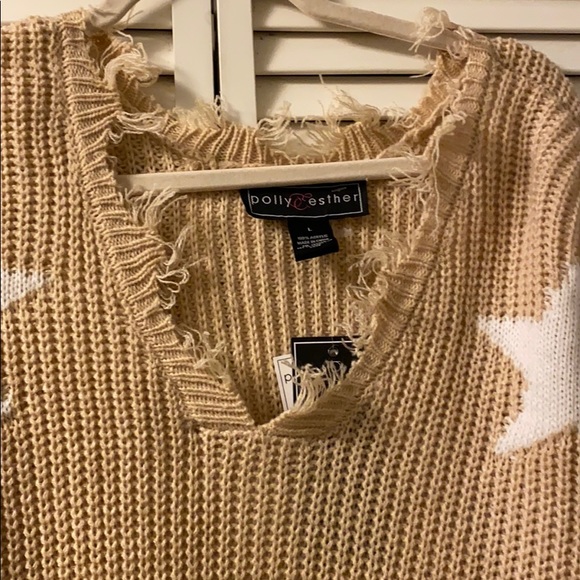 🔥Poly & Esther destructed v neck sweater.🔥🔥 - Picture 3 of 6